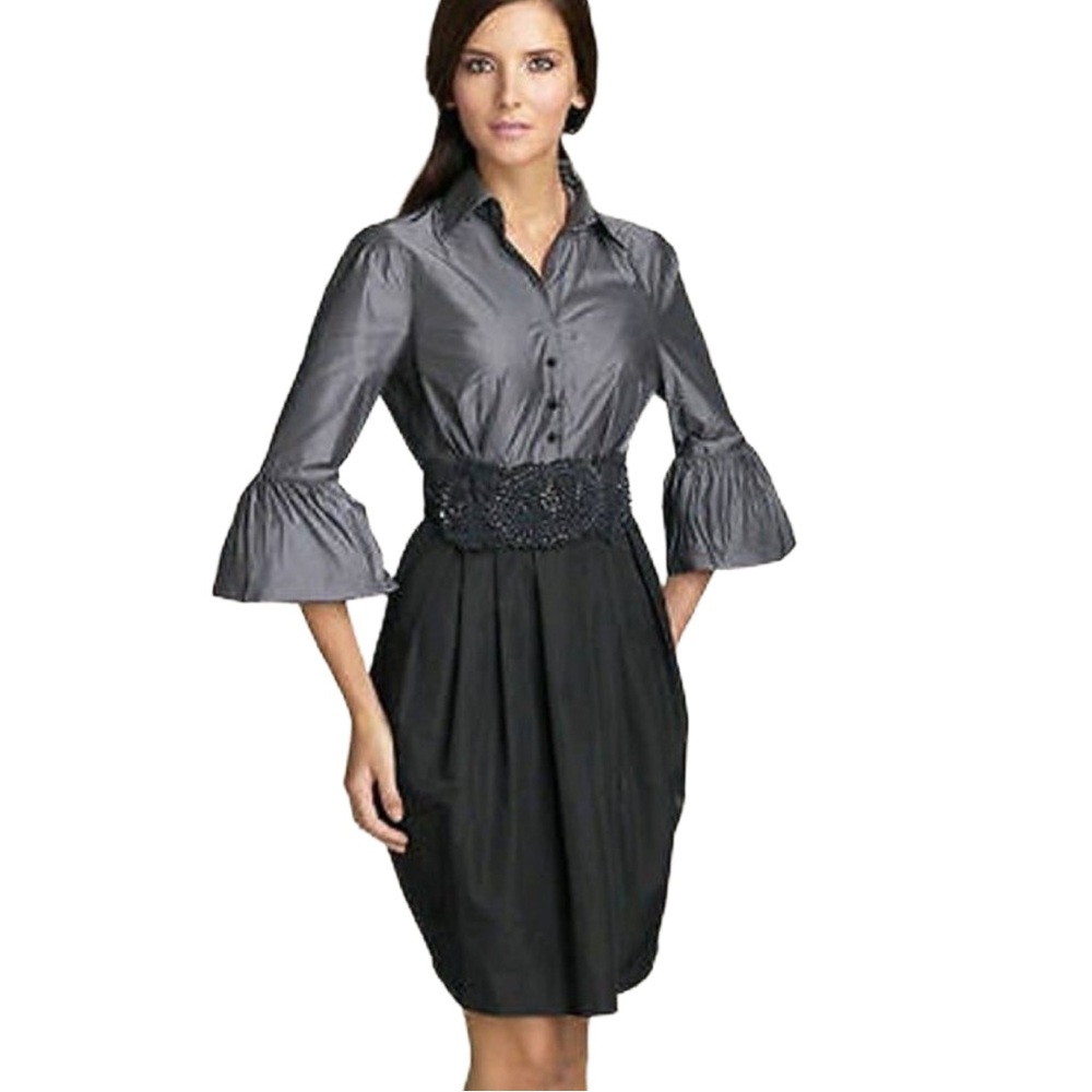2008 vintage BCBGMAXAZRIA Taffeta Natasha Dress - taffeta and silk.